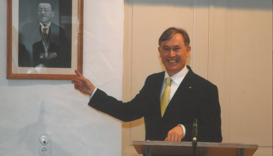 Bundespräsident Horst Köhler beim Besuch im Friedrich-Ebert-Haus, 2007