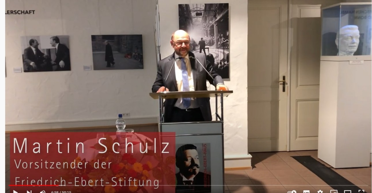 Friedrich-Ebert-Gedächtnis-Vortrag mit Martin Schulz