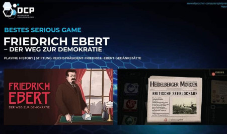 Das digitale Ebert-Spiel erhält Deutschen Computerspielpreis