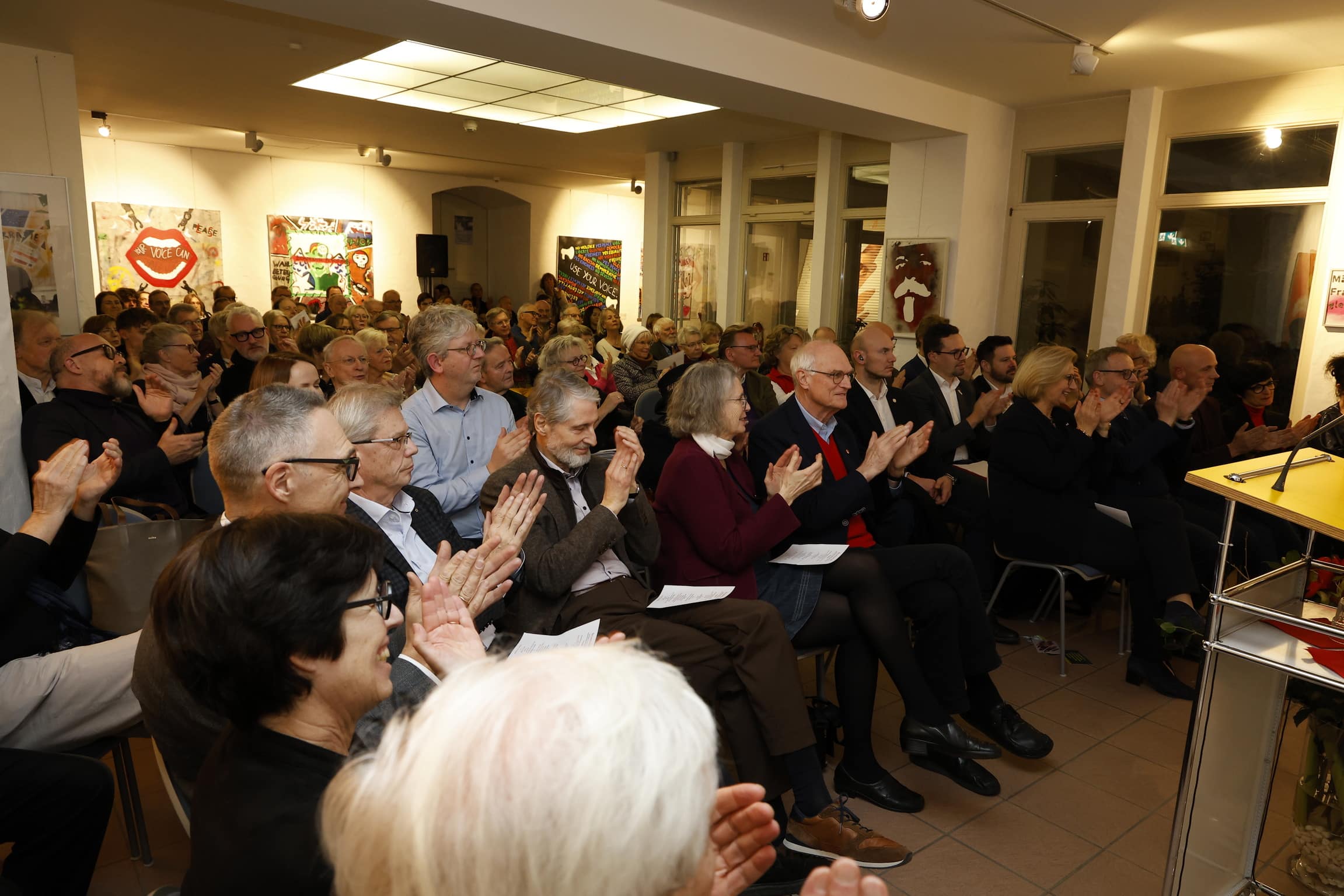 Heidelberg. Neujahrsempfang 2025 im Eberthaus. Mit Gastrednerin Anke Rehlinger, Guenter Schmitteckert und Diana Busch. 16.01.2025 - Helmut Pfeifer.