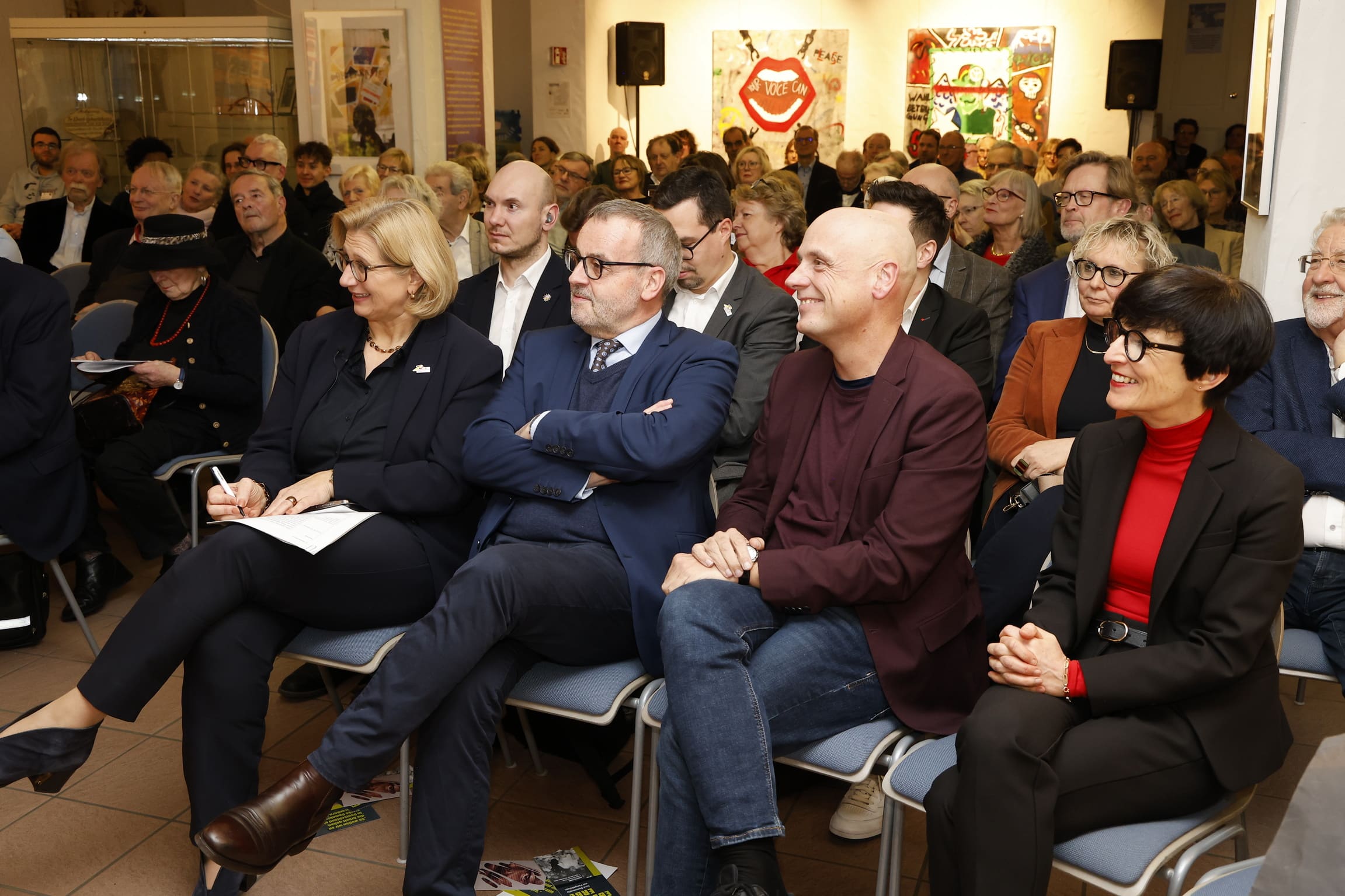 Heidelberg. Neujahrsempfang 2025 im Eberthaus. Mit Gastrednerin Anke Rehlinger, Guenter Schmitteckert und Diana Busch. 16.01.2025 - Helmut Pfeifer.