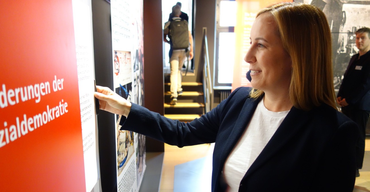 Rückblick: Landtagspräsidentin Astrid Wallmann besucht das Friedrich-Ebert-Haus