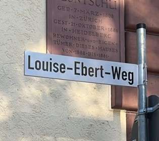Feierliche Einweihung des Louise-Ebert-Weges