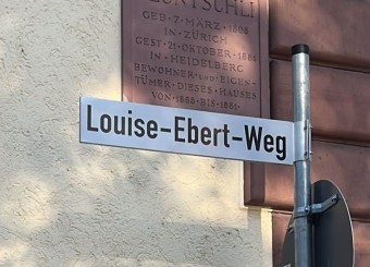 Feierliche Einweihung des Louise-Ebert-Weges