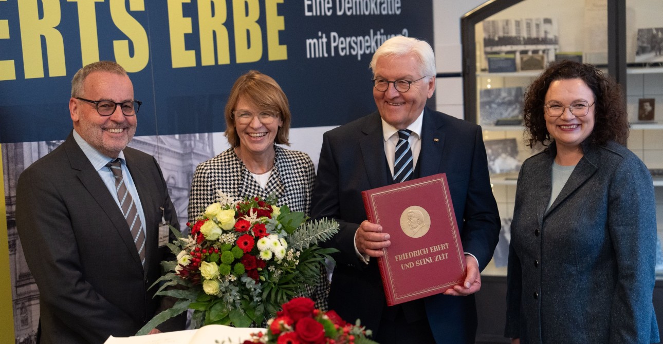Bundespräsident Frank-Walter Steinmeier besucht die Friedrich-Ebert-Gedenkstätte