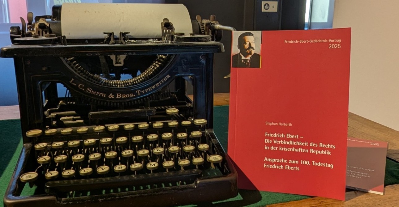 Neu erschienen: Der 16. Friedrich-Ebert-Gedächtnis-Vortrag von Prof. Dr. Stephan Harbarth