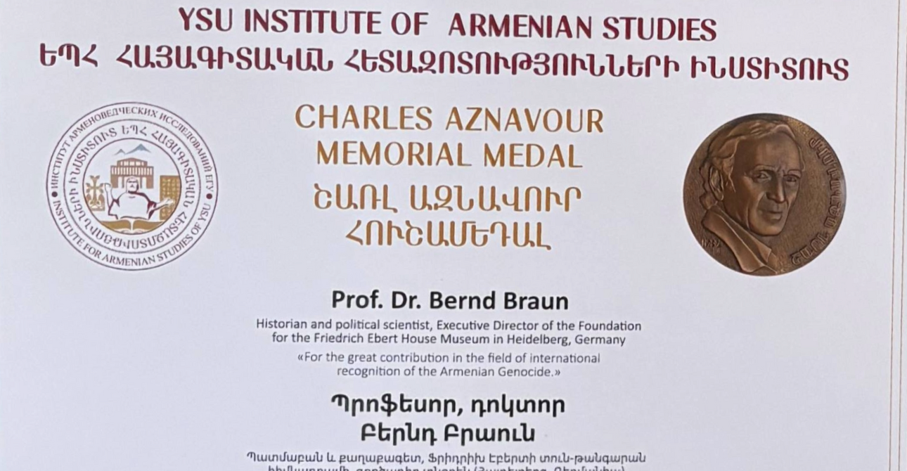 Prof. Dr. Bernd Braun auf einer internationalen Tagung in Armenien