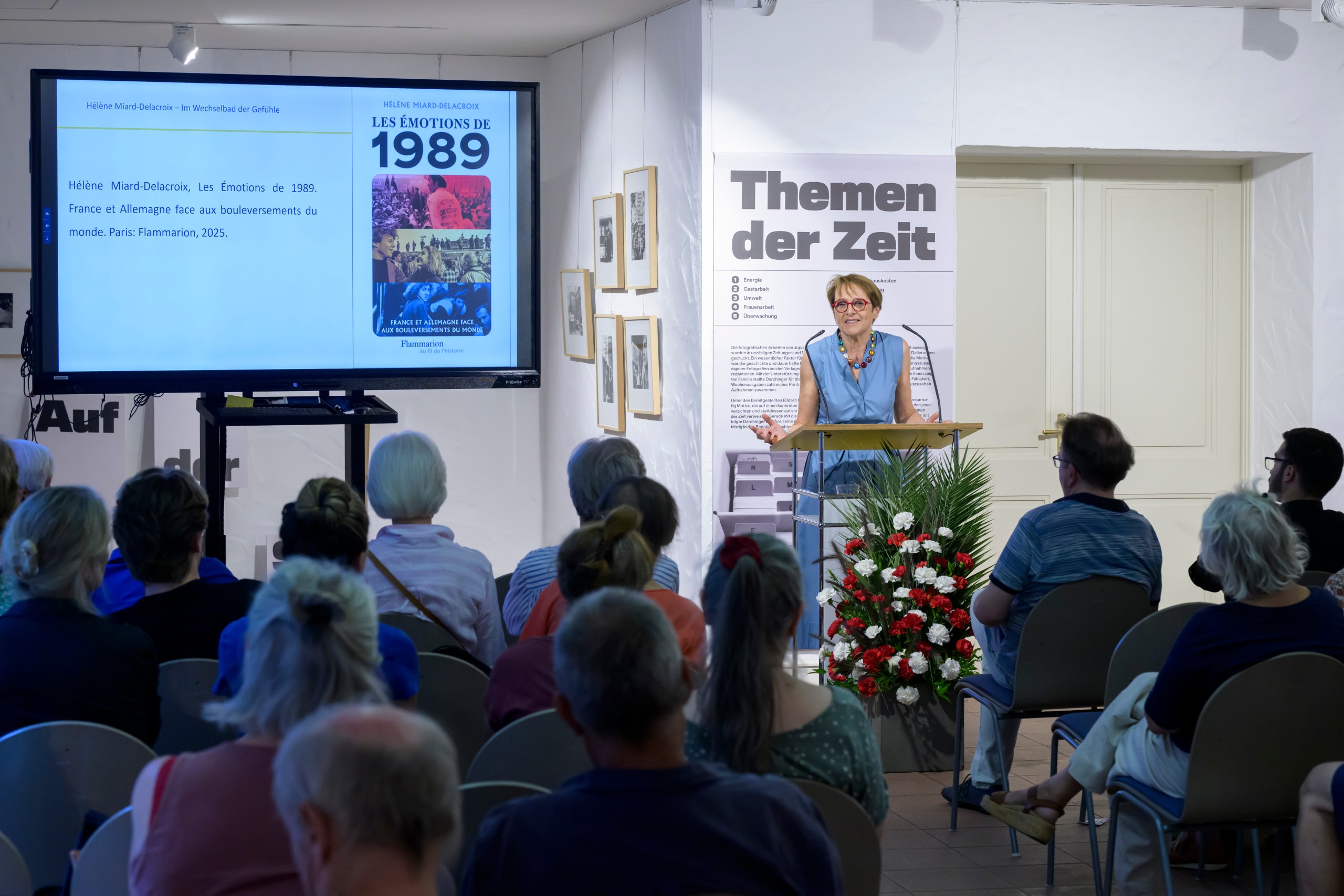 Prof. Dr. Hélène Miard-Delacroix während ihres Vortrags.