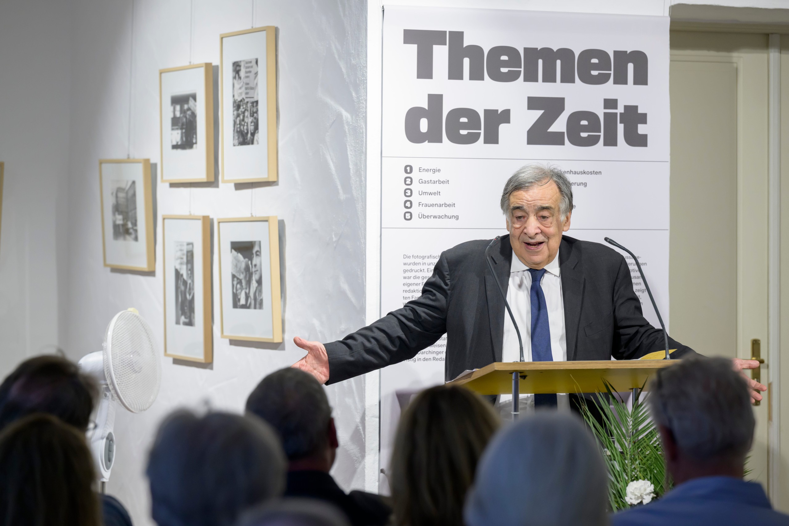 Leoluca Orlando bei seinem Festvortrag über europäische Verflechtungen.
