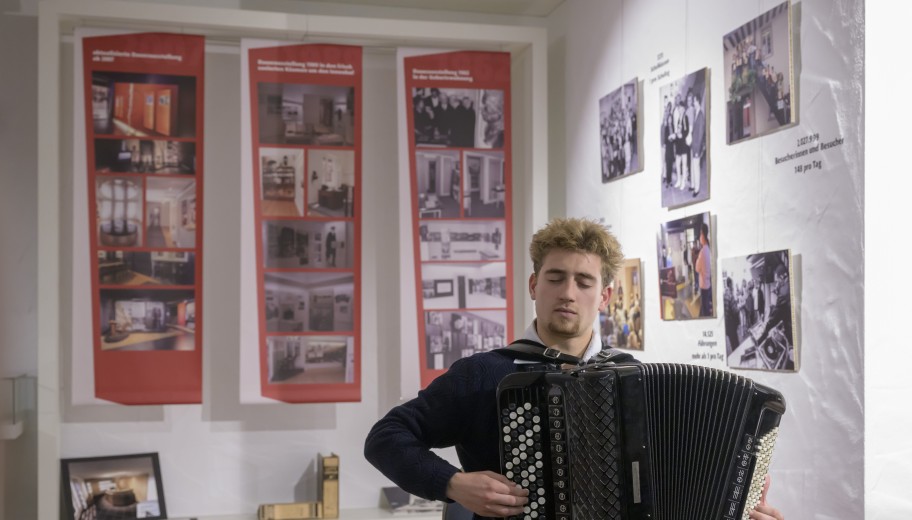 Donadeus Kulms und Rumo Jahns sorgten mit ihren Akkordeons für die musikalische Unterhaltung.