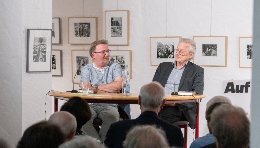 Peter Brandt im Gespräch mit Bernd Braun.