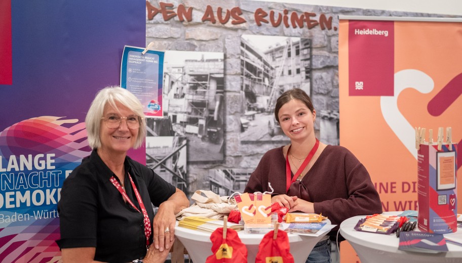 Die Koordinierungsstelle Bürgerengagement der Stadt Heidelberg war mit einem Stand im Ebert-Haus vertreten.