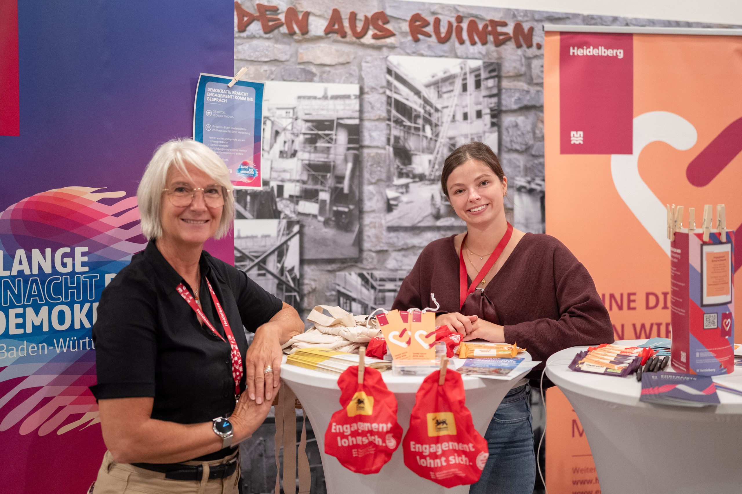 Die Koordinierungsstelle Bürgerengagement der Stadt Heidelberg war mit einem Stand im Ebert-Haus vertreten.